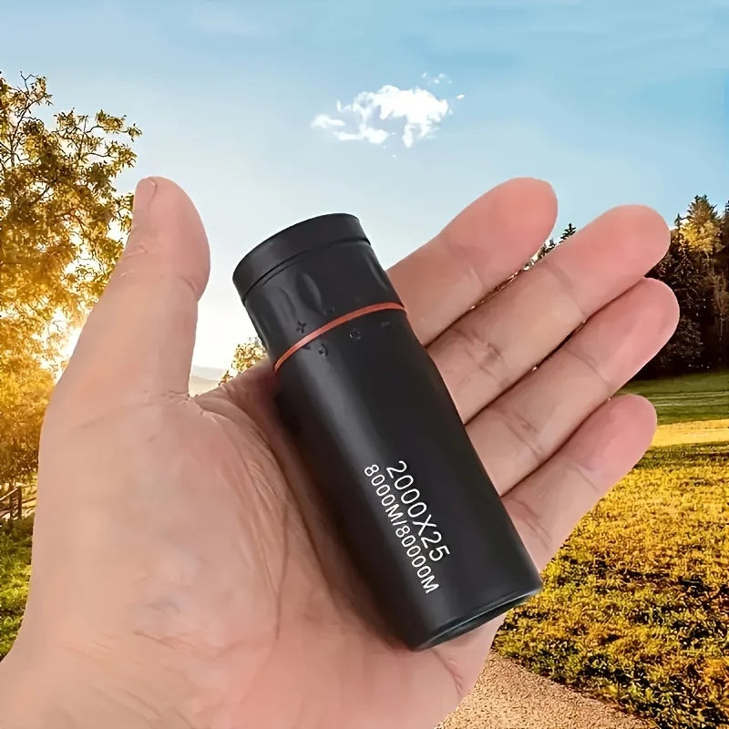 2025 2000X25 HD Monocular Telescope, Compact Portable for Travel, Hiking, Fishing, Camping, Stargazing, Concerts & Bird Watching