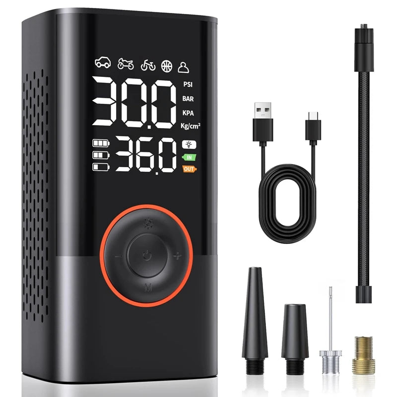 1pc Wireless Car Air Compressor Air Pump Electric Tire Inflator Pump for Motorcycle Bicycle Boat AUTO Tyre Balls Inflatable